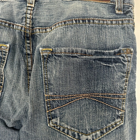 Vintage Express X2 M22 classic regular rise boot cut Blue Jeans Whiskered 32/32 - Picture 14 of 14